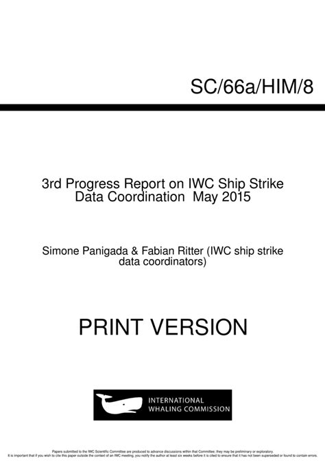 iwc strike|iwc ship strike report.